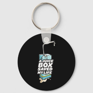 A Juice Box Saved My Life Diabetes Men Key Ring