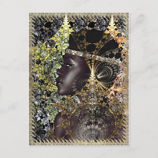 A Jungle Night Chameleon Glow Postcard (Front)