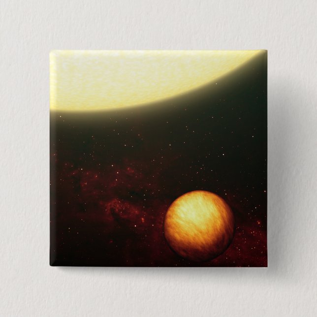 A Jupiter-like planet 15 Cm Square Badge (Front)
