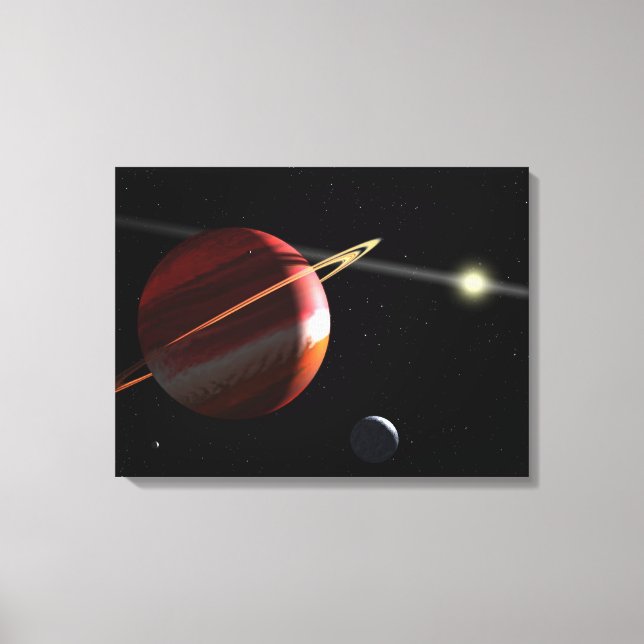 A Jupiter-mass planet orbiting the nearby star Canvas Print (Front)
