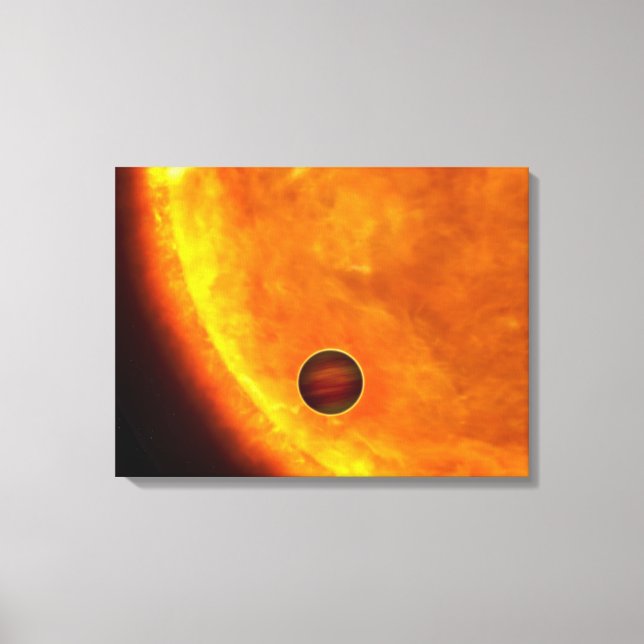 A Jupiter-sized planet Canvas Print (Front)