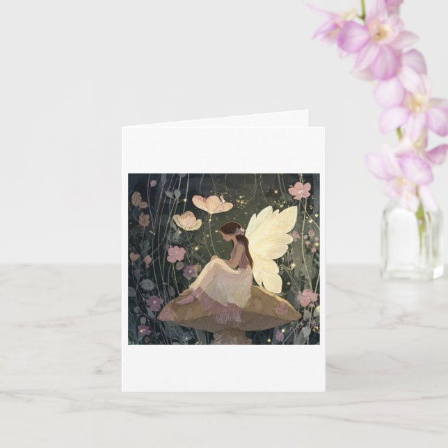 A just to say fairy card (Orchid)