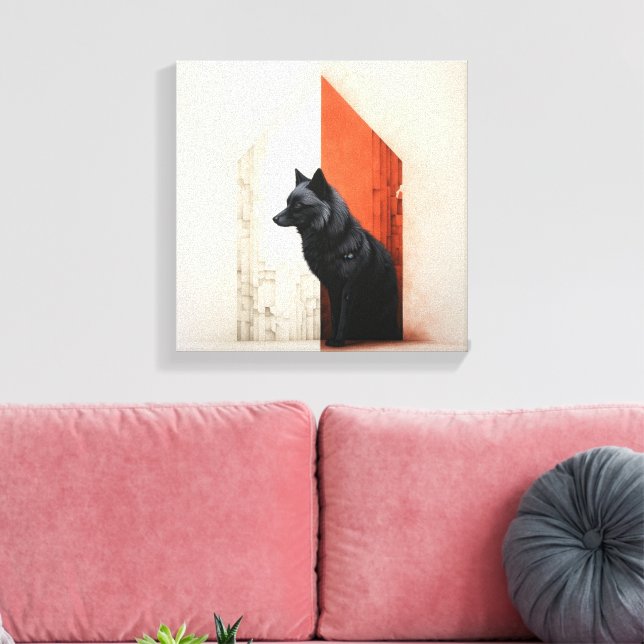 A juxtaposed scenes of nature canvas print (Insitu(LivingRoom))