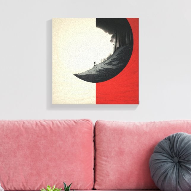 A juxtaposed scenes of nature canvas print (Insitu(LivingRoom))