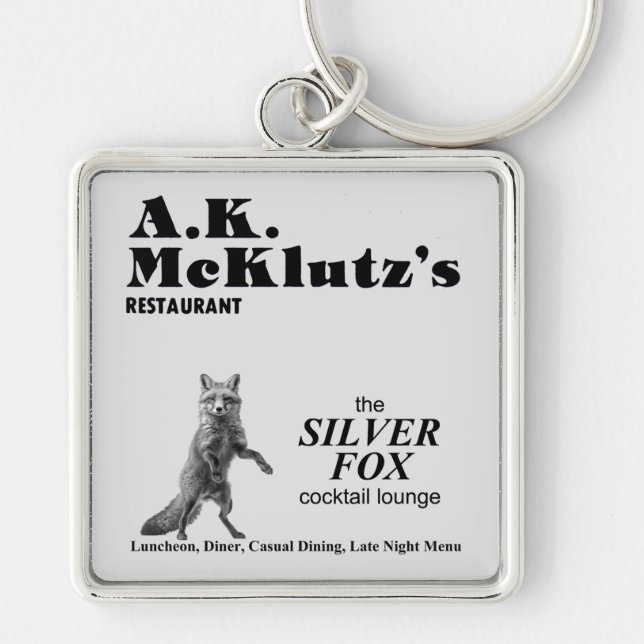 A. K. McKlutz's Restaurant, Arlington Heights, IL Key Ring (Front)