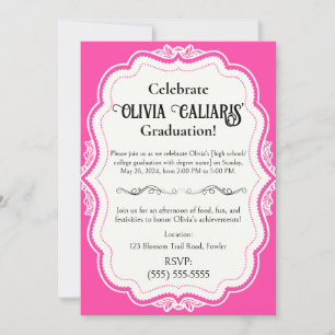 A Kaleidoscope of Celebration: BarbiePink Invitation