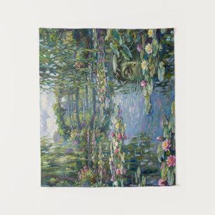 A kappa has been added to Claude Monet's "Water Li Tapestry