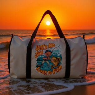 A Kids Fishing Passion Duffle Bag