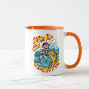 A Kids Fishing Passion Mug