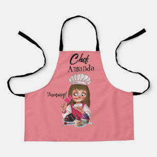 A Kids Pink  Apron