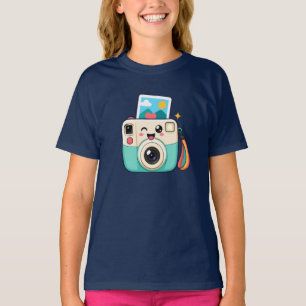 A kids t-shirt featuring a cheerful astronaut grap