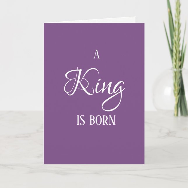A King is Born Christmas Card (Front)