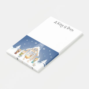 A King is Born Christmas Nativity  Post-it Notes