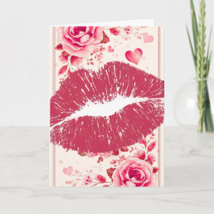A Kiss For You on a Valentine's Day Holiday Card