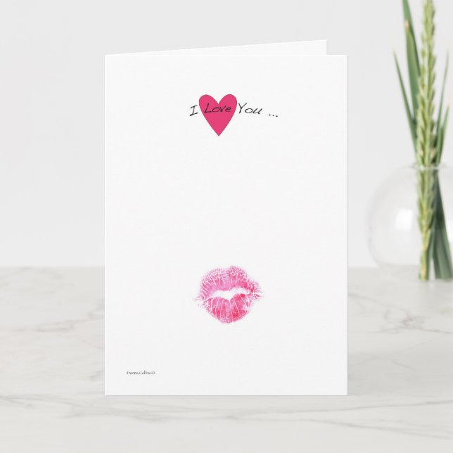A Kiss Valentine Card (Front)