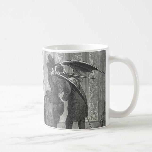 A Kiss Victorian/Gothic Winged Vampire Coffee Mug (Right)