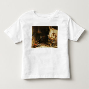 A Kitchen Interior with a Servant Girl Toddler T-Shirt