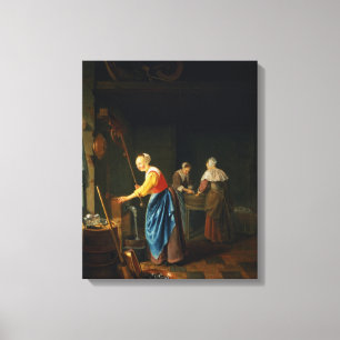 A Kitchen Scene Canvas Print