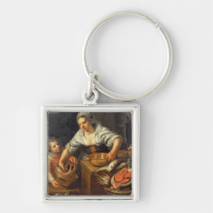 A Kitchen Scene Key Ring