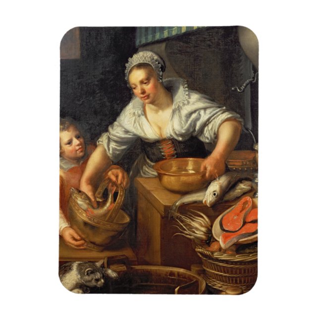 A Kitchen Scene Magnet (Vertical)