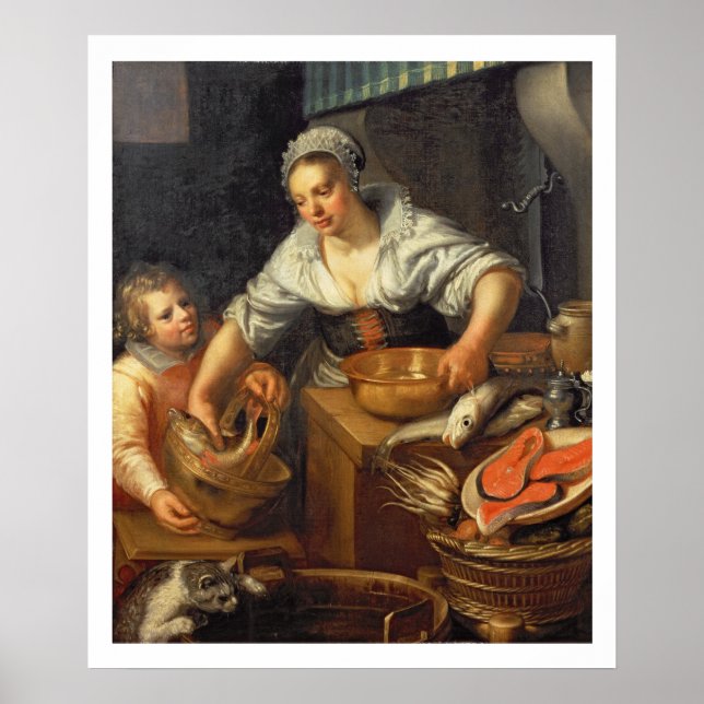 A Kitchen Scene Poster (Front)