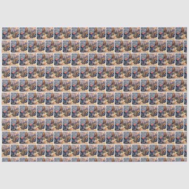 A Kitten Christmas Tissue Paper (Front)