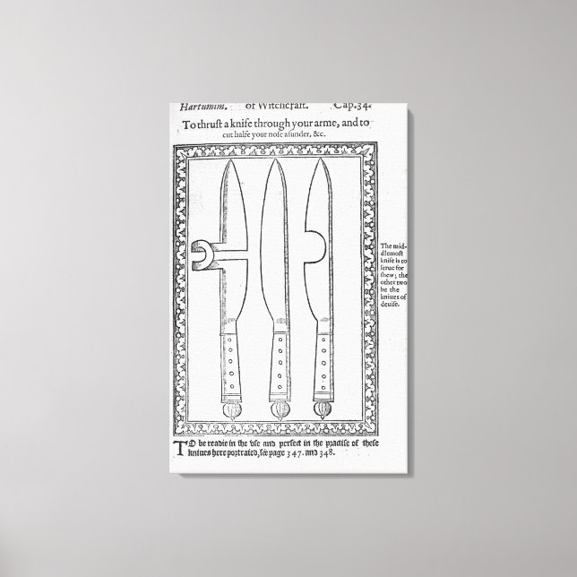 A Knife Trick Canvas Print (Front)