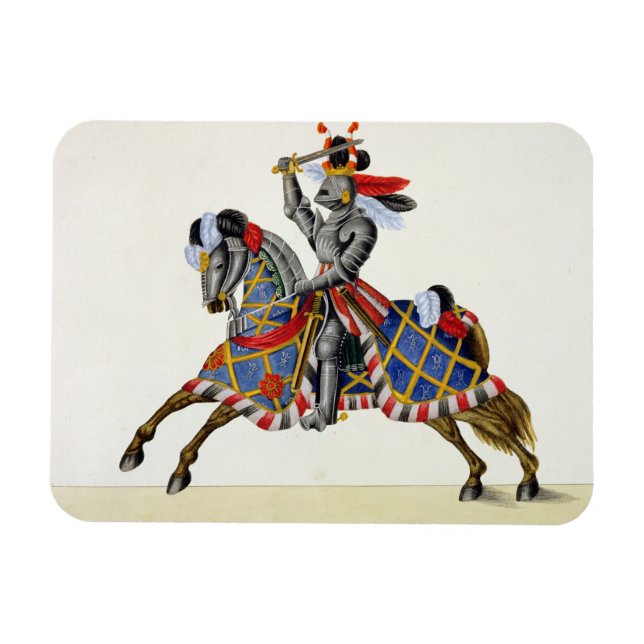 A knight at a tournament, plate from 'A History of Magnet (Horizontal)