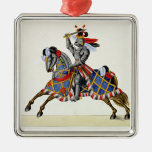 A knight at a tournament, plate from 'A History of Metal Tree Decoration