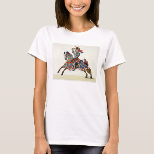 A knight at a tournament, plate from 'A History of T-Shirt