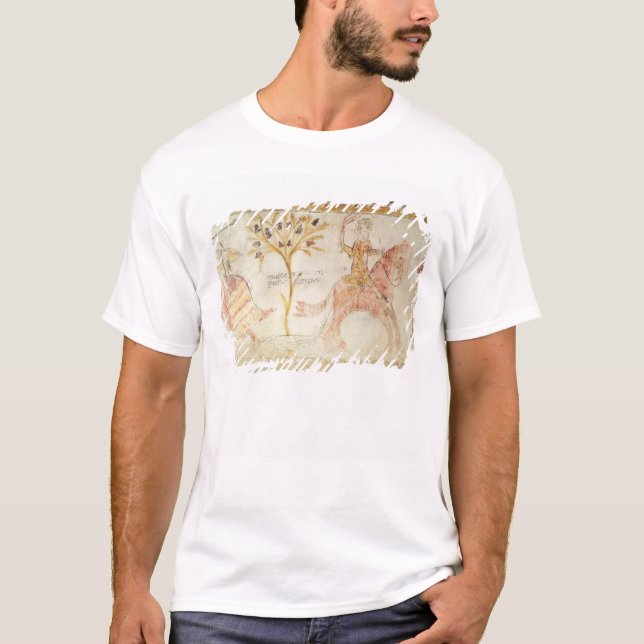 A knight carrying a flaming torch T-Shirt (Front)