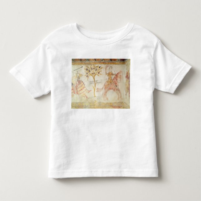A knight carrying a flaming torch toddler T-Shirt (Front)