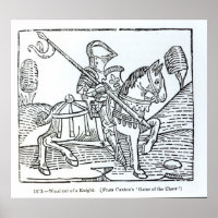 A Knight, from Caxton's 'Game of the Chess'