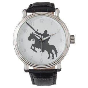 A knight on a horse - Choose background color Watch