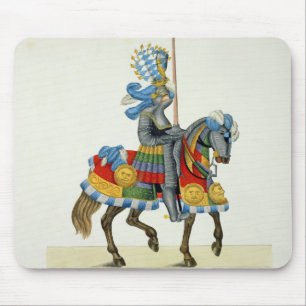 A knight on his way to a tournament, plate from 'A Mouse Pad