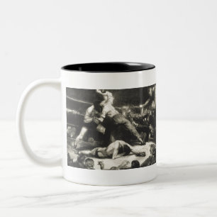 A Knock-Out - George Bellows - 1921 Two-Tone Coffee Mug