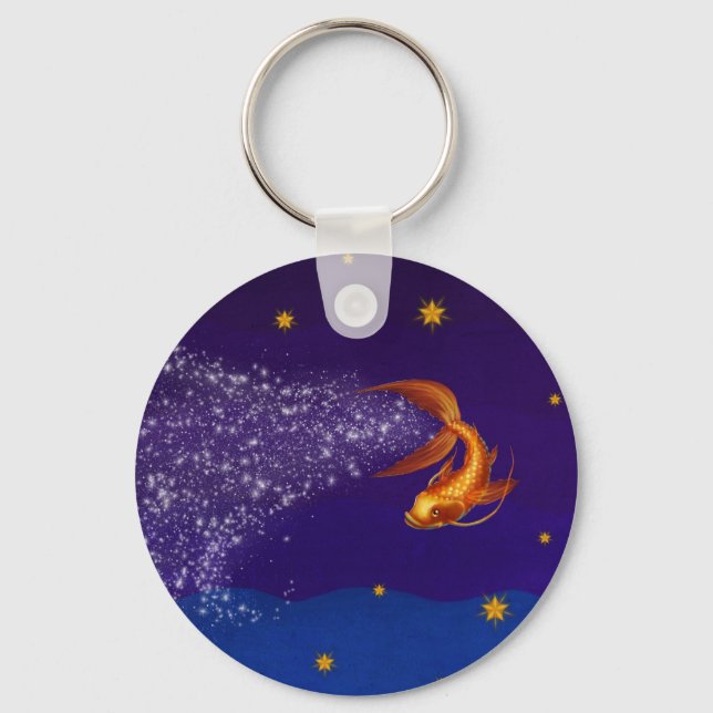 A Koi Among the Stars - keychain (Front)