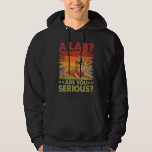 A Lab Are you serious Golden Retriever Dog Saying Hoodie