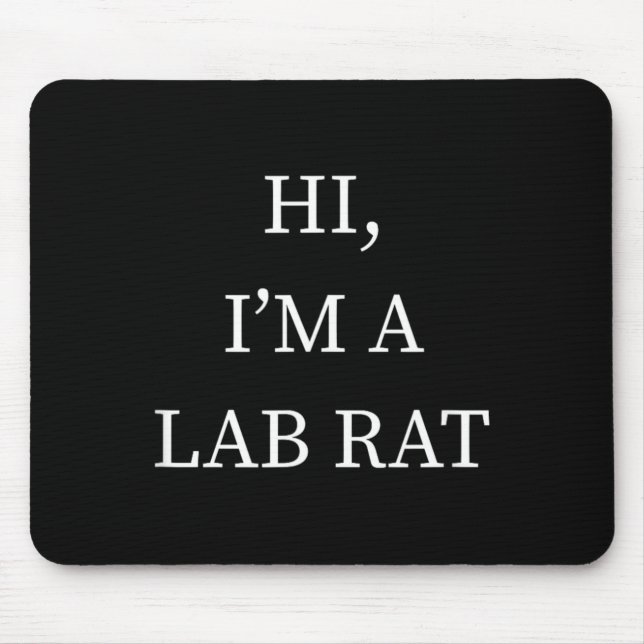 a Lab Rat Halloween Shirt Funny Last Minute Idea Mouse Pad (Front)