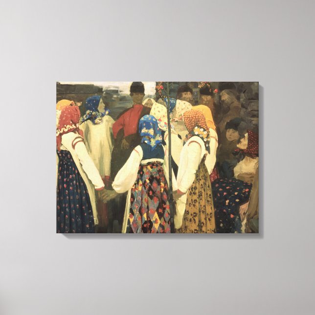 A lad has wormed his way canvas print (Front)