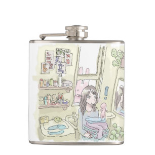 a ladder hip flask