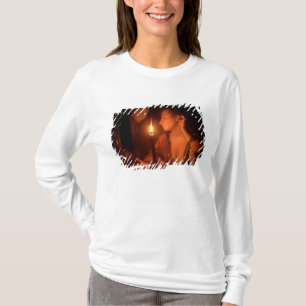 A Lady Admiring An Earring by Candlelight T-Shirt