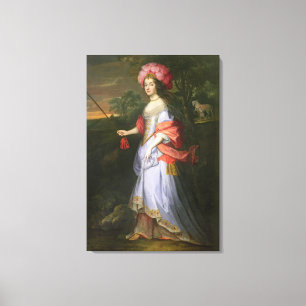 A Lady in Masquerade Costume, c.1679 Canvas Print