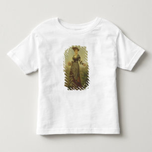 A Lady picking flowers in a landscape (panel) Toddler T-Shirt