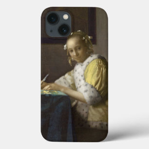 A Lady Writing, c. 1665 (oil on canvas) iPhone 13 Case