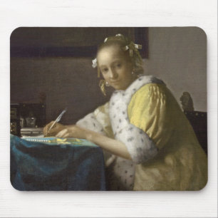 A Lady Writing, c. 1665 (oil on canvas) Mouse Pad