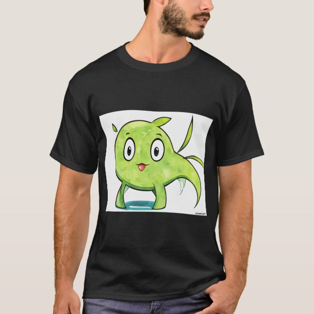 A Lagoon/Blackbar Triggerfish Colour Design Painti T-Shirt (Front)