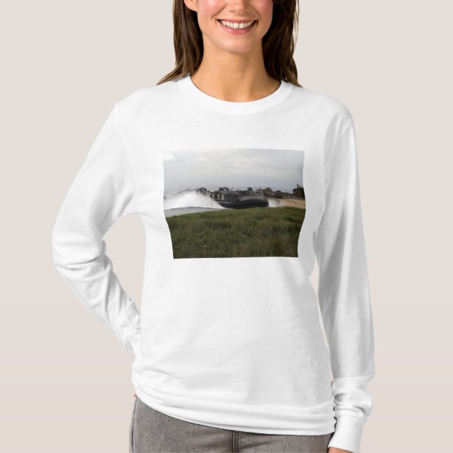 A landing craft air cushion comes ashore T-Shirt (Front)