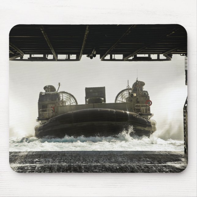 A landing craft air cushion prepares to enter mouse pad (Front)