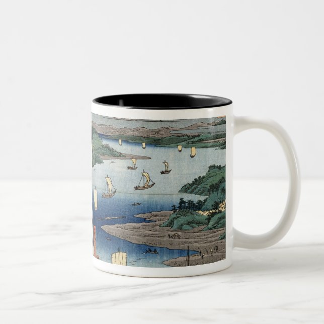 A landscape and seascape Two-Tone coffee mug (Right)